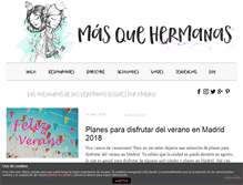 Tablet Screenshot of masquehermanas.com